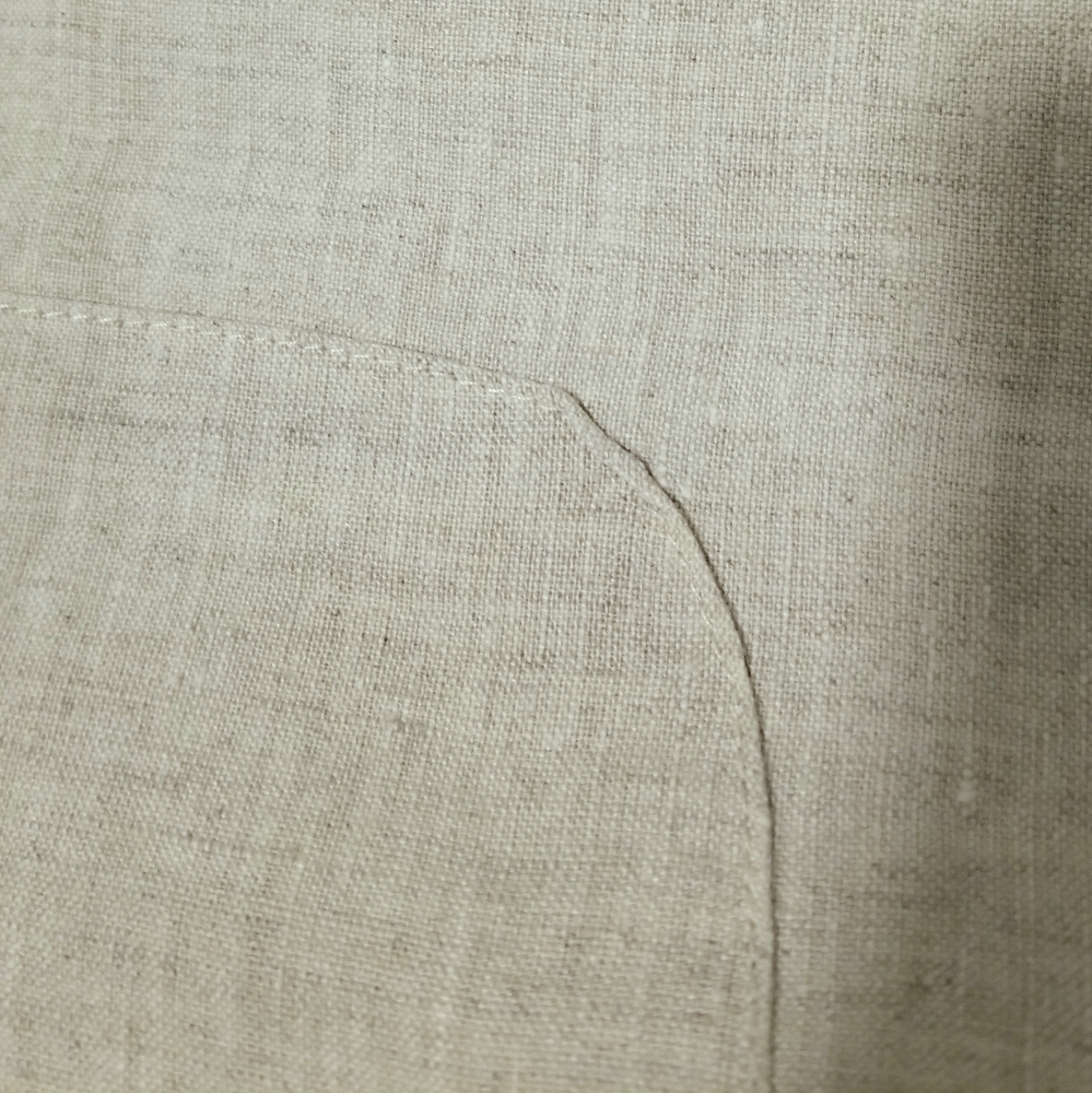 Allen Allen Linen pants Beige Neutral color size M - Picture 5 of 10
